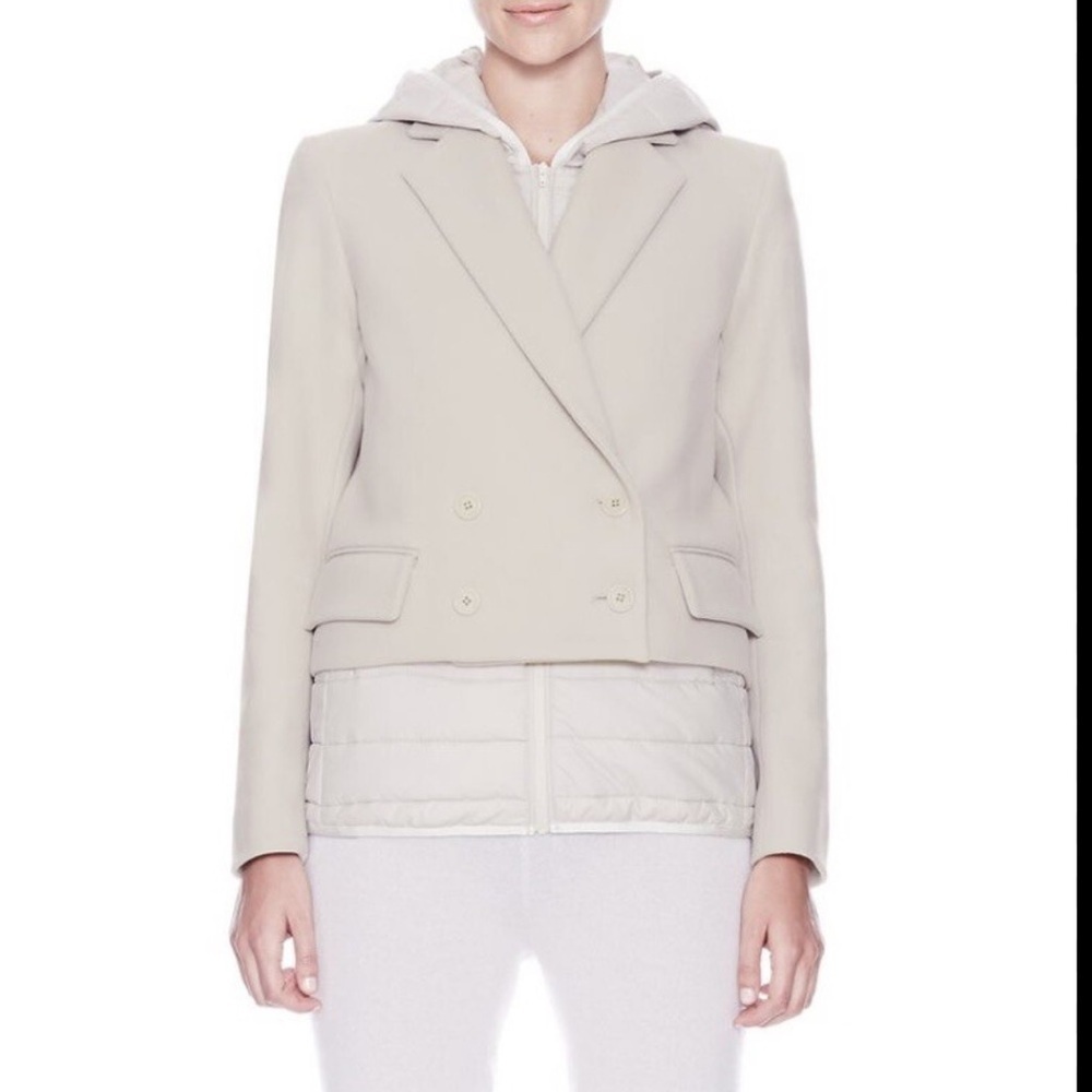 Theory Velvian women’s puffer pea coat size 8 NWT